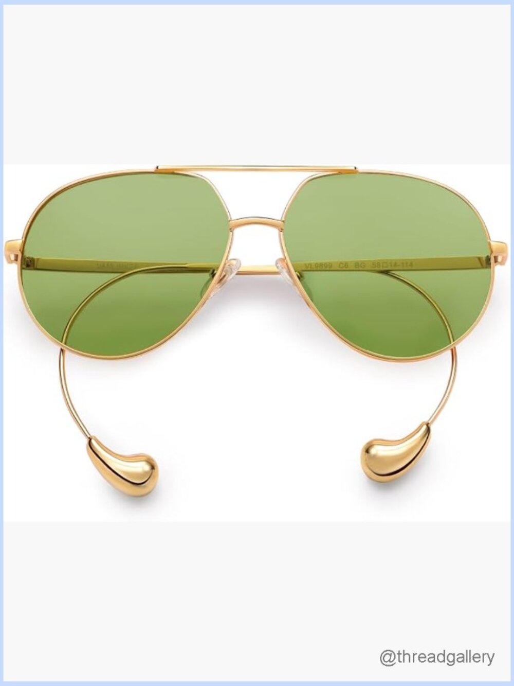 Oversized Aviator Sunglasses Polarized Metal Frame Pilot Shades Retro